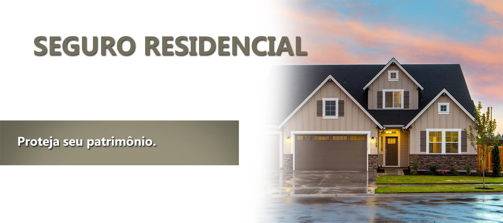 Seguro Residência - Casa de madeira com fundação de pedras.